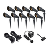 EasyFit 12v Garden Lights - Kew LED Garden Spotlight Kit - 10 Lights