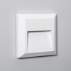 Edit 1W Byron Square Warm White LED Outdoor Wall Light - White