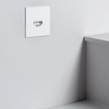 Edit 2W Guell Square Aluminium Daylight LED Wall Spotlight IP65 - White