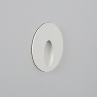 Edit 3W Boiler Round Recessed LED Wall Light - White