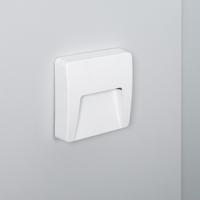 Edit 3W Dag Square Surface Outdoor LED Wall Light - White
