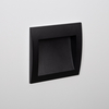 Edit 4W Natt Outdoor Recessed Square LED Wall Light - Black