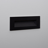 Edit 6W Groult Outdoor Recessed Recessed Warm White LED Wall Light - Black