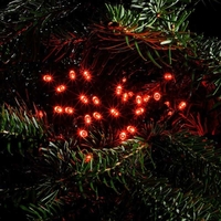 Edit 8.92M Berry Red LED Multi-Function String Lights - Green Cable - 120 Lights