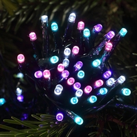 Edit 8.92M Pastel LED Multi-Function String Lights - Green Cable - 120 Lights