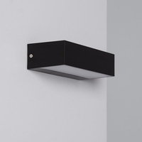 Edit 9W Galeo Warm White LED Outdoor Up & Down Wall Light - Black