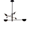 Edit Ada 6 Arm Ceiling Pendant Light - Black