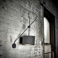 Edit Adjustable Wall Light - Black and Gold