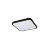 Edit Agnes 16W Warm White LED Square Flush Light - Black