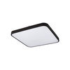 Edit Agnes 32W Warm White LED Square Flush Light - Black