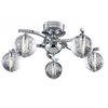 Edit Air 5 Light LED Semi-Flush Ceiling Light - Polished Chrome