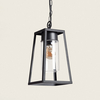 Edit Alabama Pendant Porch Lantern - Black