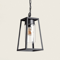 Edit Alabama Pendant Porch Lantern - Black