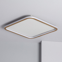 Edit Allharo 28W Square CCT Selectable LED Flush Ceiling Light - White