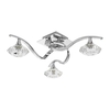 Edit Alli 3 Arm Flush Ceiling Light - Chrome