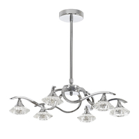 Edit Alli 6 Arm Ceiling Pendant Light - Chrome