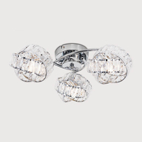 Edit Allure 3 Arm Semi-Flush Ceiling Light - Polished Chrome