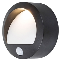Edit Amarillo LED Battery Operated Outdoor Flush Light with PIR Sensor - Black