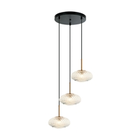 Edit Anita 3 Light Glass Cascade Ceiling Pendant - Clear