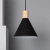 Edit Arbat Ceiling Pendant Light - Black & Wood