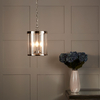 Edit Aria 3 Arm Glass Ceiling Pendant Light - Polished Nickel