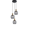 Edit Ariande 3 Light Cascade Ceiling Pendant - Smoked