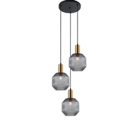 Edit Ariande 3 Light Cascade Ceiling Pendant - Smoked