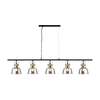 Edit Arlo Glass 5 Light Bar Ceiling Pendant - Smoked