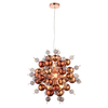 Edit Atom Glass Chandelier - Copper