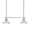 Edit August Glass 2 Light Bar Ceiling Pendant - Opal
