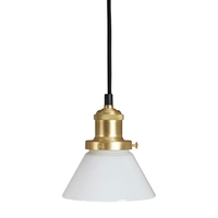 Edit August Glass Ceiling Pendant Light with Plug - Opal