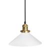 Edit August Large Glass Ceiling Pendant Light with Plug - Opal