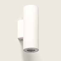 Edit Banjar Concrete Outdoor Up & Down Wall Light - White