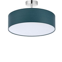 Edit Basic 4 Light Flush Ceiling Light - Dark Green