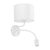 Edit Basic Wall Light with Reading Light - White