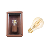 Edit Battersea 6.5W Warm White LED Smart WiFi Half Lantern Outdoor Wall Light - Rust Brown