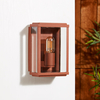 Edit Battersea Half Lantern Outdoor Wall Light - Rust Brown