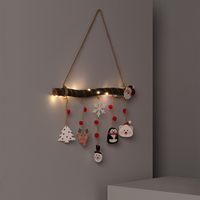 Edit Battery Operated Hanging Yule Log Decoration - Natural