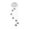 Edit Belgravia 7 Light Glass Cluster Ceiling Pendant - Crystal