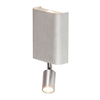 Edit Benett Wall Light with LED Reading Light - Brushed Aluminium