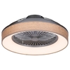 Edit Benicio LED Flush Ceiling Fan with Light - Grey