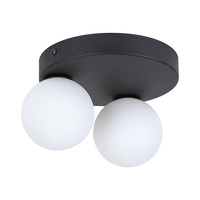 Edit Bianca 2 Light Flush Ceiling Light - Black