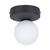 Edit Bianca Flush Ceiling Light - Black