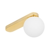 Edit Bianca Flush Ceiling Light - Gold and White