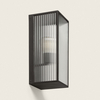 Edit Big Taiga Half Lantern Bathroom Wall Light - Black