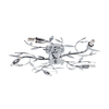 Edit Blossom 5 Arm Semi-Flush Ceiling Light - Polished Chrome