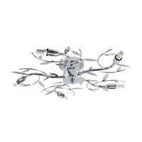 Edit Blossom 5 Arm Semi-Flush Ceiling Light - Polished Chrome