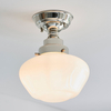 Edit Boot Semi-Flush Glass Ceiling Light - Opal