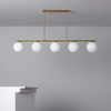 Edit Boqor 5 Light Semi-Flush Bar Ceiling Pendant - Gold