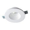Edit Bradley Round Recessed Plaster-In Fixed Downlight - White